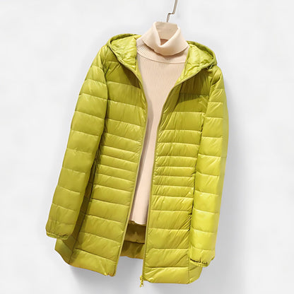 Lillian | Lightweight Quilted Hooded Packable Puffer Jacket