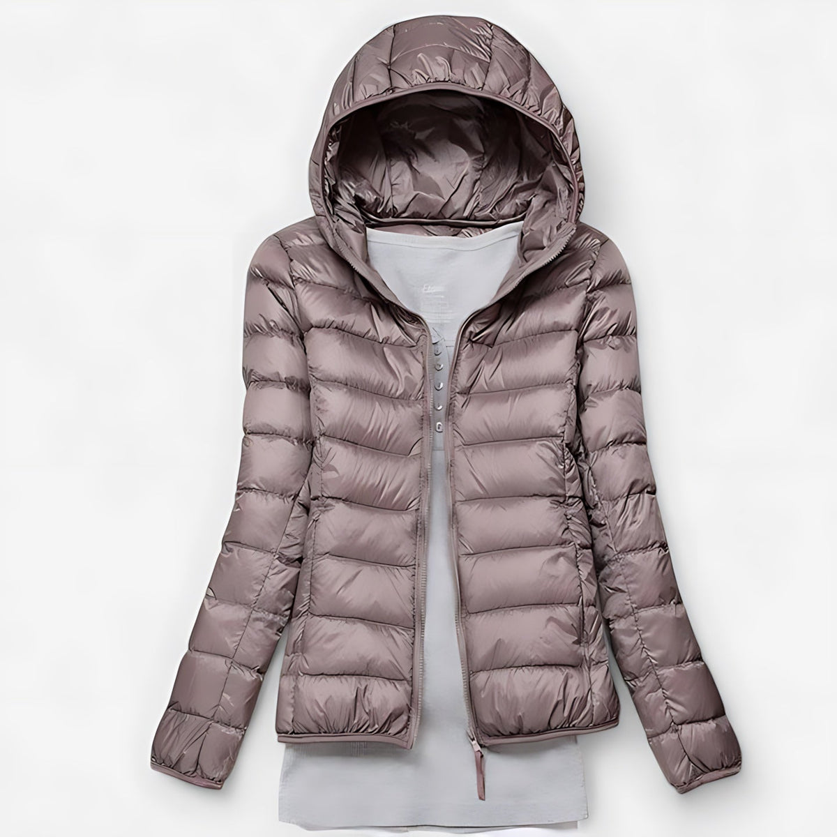Lillian | Lightweight Quilted Hooded Packable Puffer Jacket