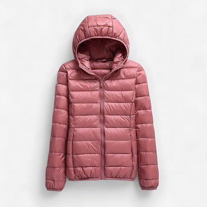 Lillian | Lightweight Quilted Hooded Packable Puffer Jacket