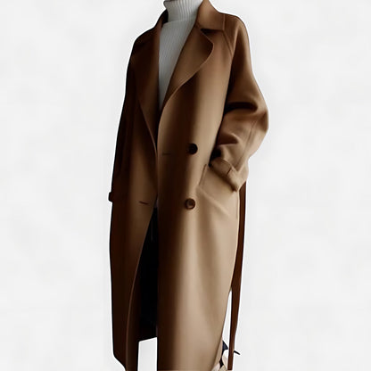 Millie | Belted Wrap Oversized Longline Trench Coat