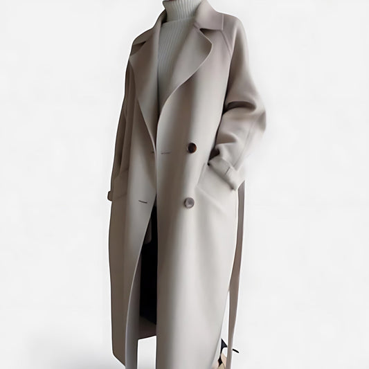 Millie | Belted Wrap Oversized Longline Trench Coat