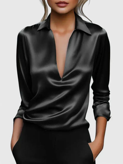 Persephone | Women's Collared Long Sleeve Blouse