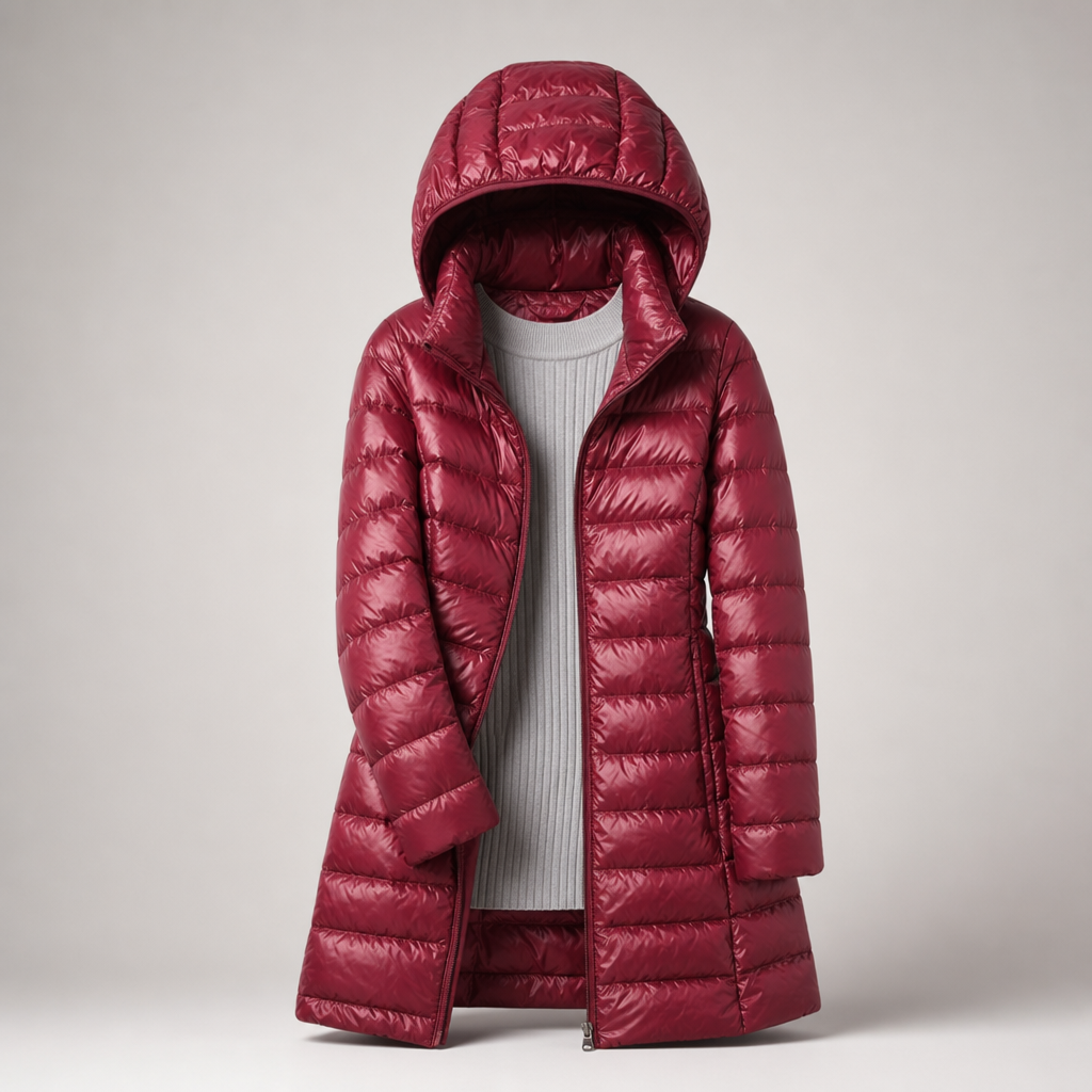 Pippa | Ultralight Hooded Longline Down Puffer Coat