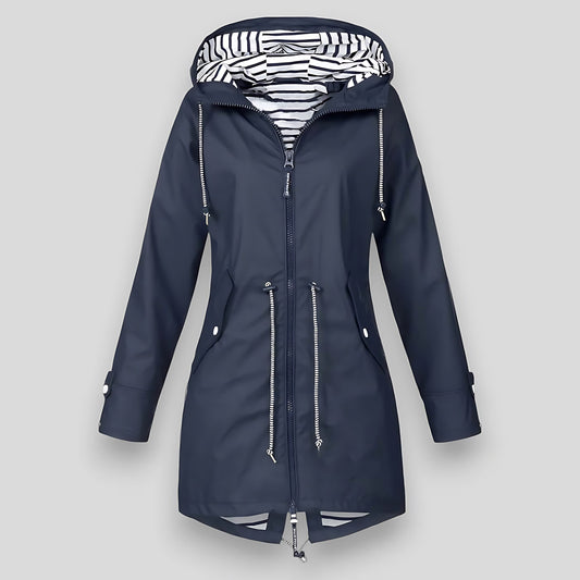 Robyn | Waterproof Hooded Longline Anorak Rain Coat