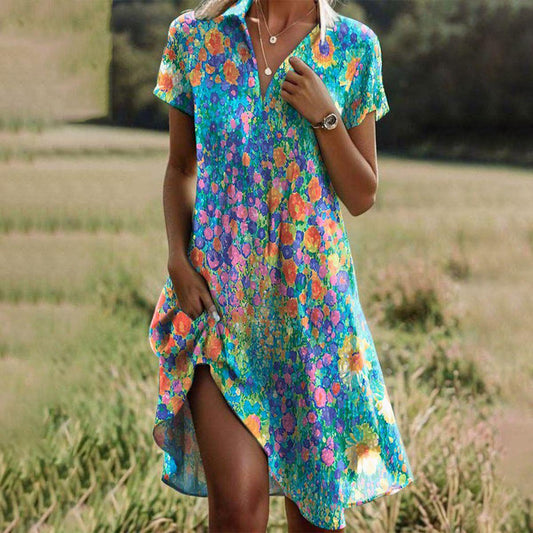 Clementine | Boho Floral Summer Maxi Dress