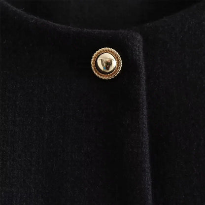 Hannah | Women's Cropped Button Front Bomber Jacket