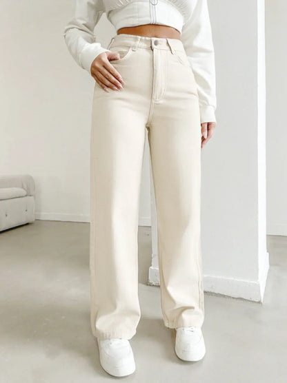 Bella | Women's High Waist Straight Leg Pants