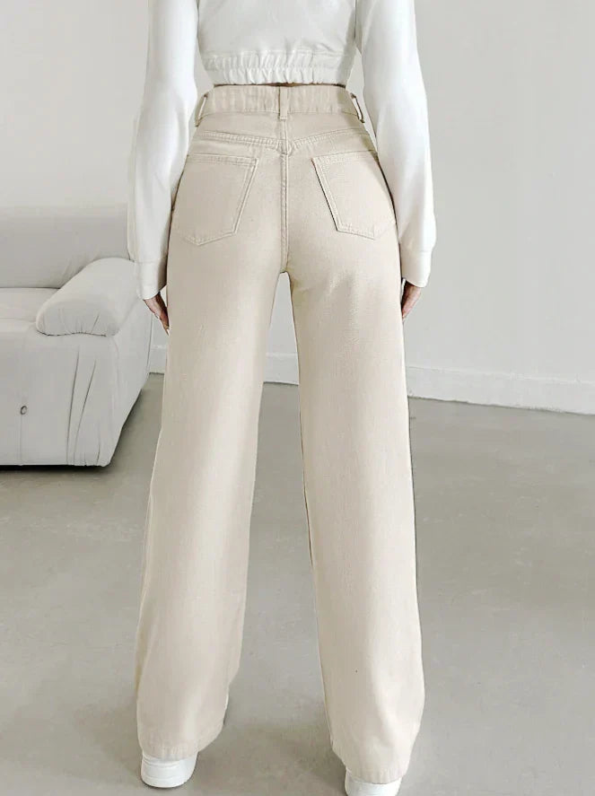 Bella | Women's High Waist Straight Leg Pants