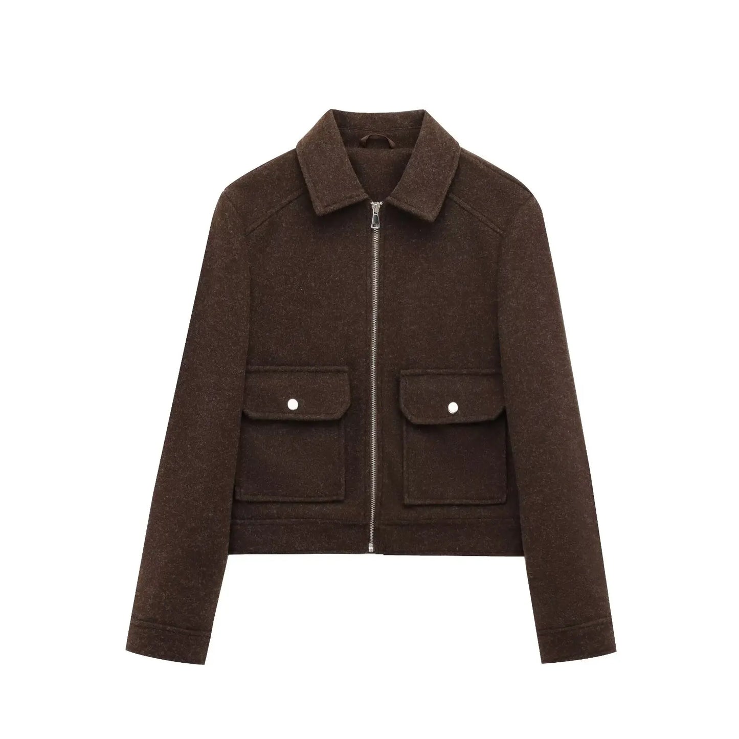 Georgia | Women's Cropped Zip Up Bomber Jacket