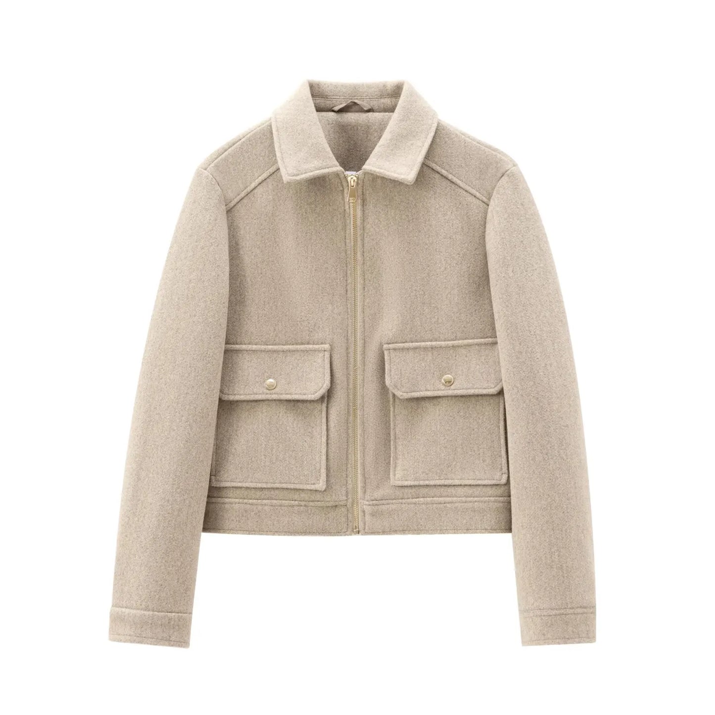 Georgia | Women's Cropped Zip Up Bomber Jacket