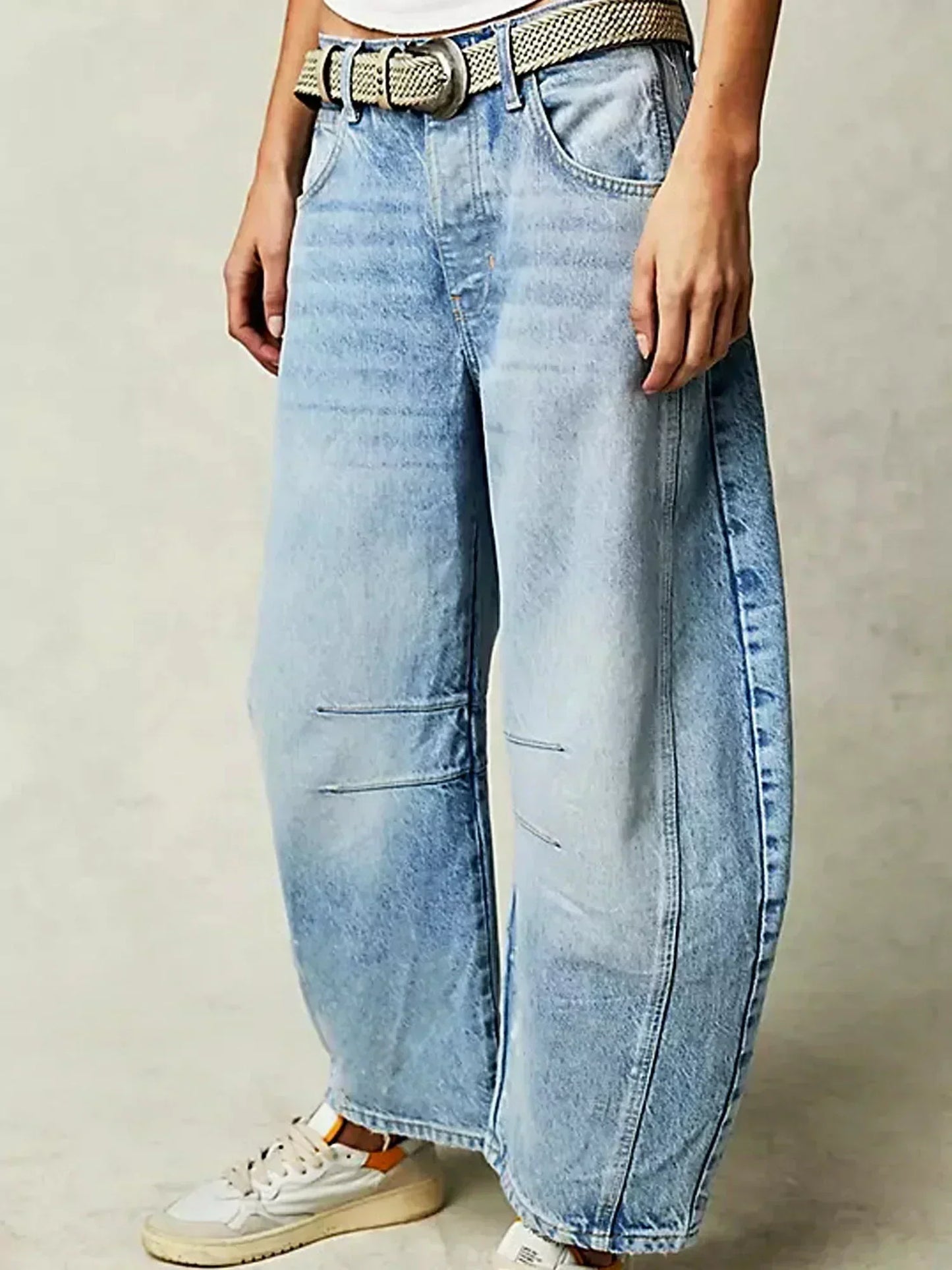 Catherine | Women’s Leopard Print Wide Leg Jeans